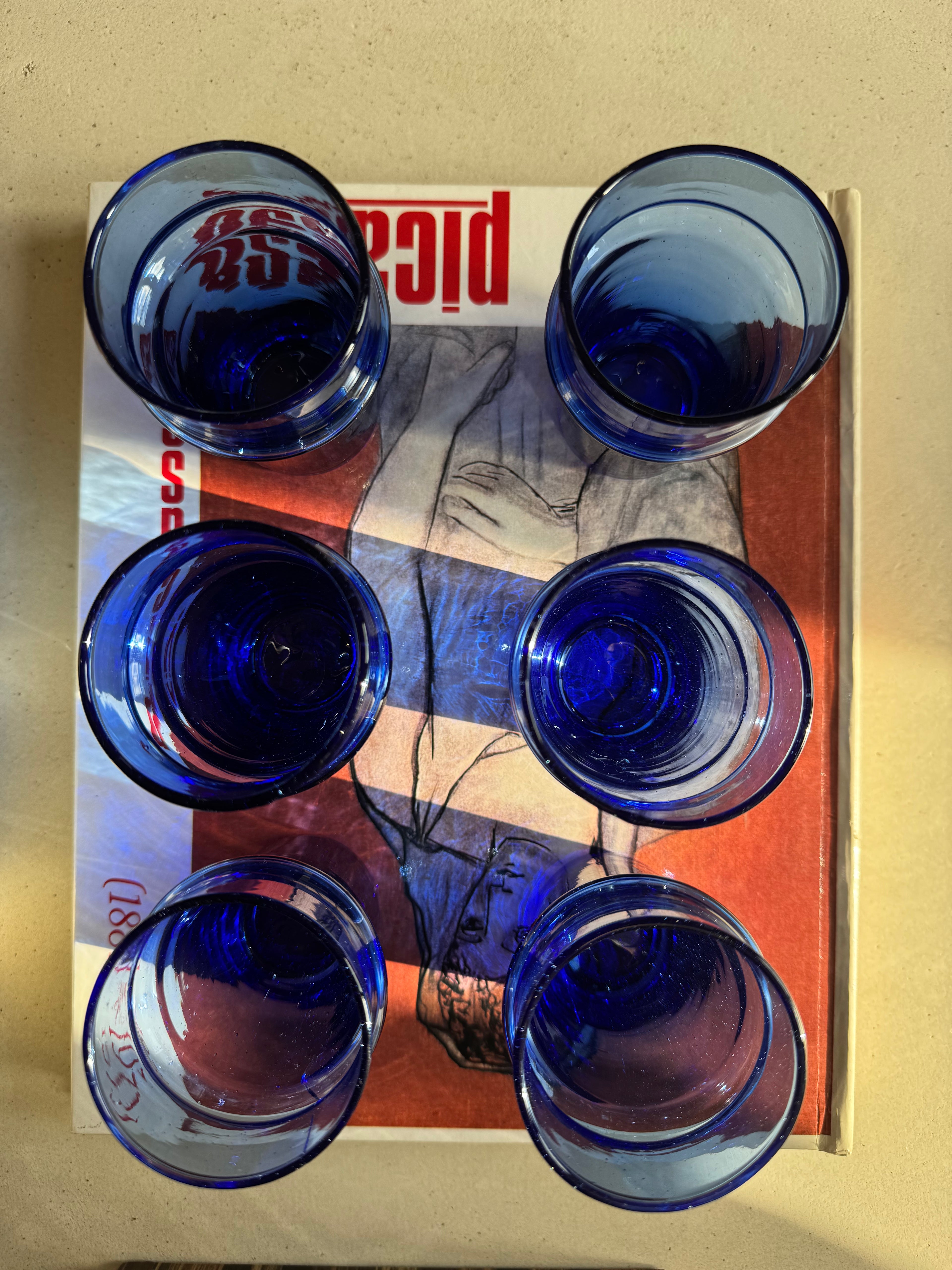 Glass Traditional Blue